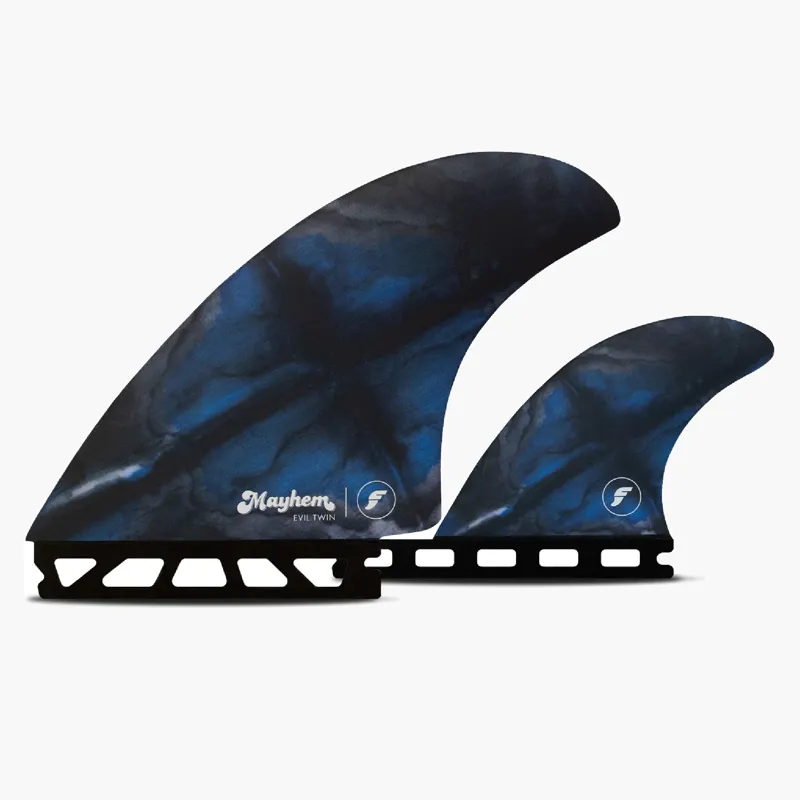 Futures Evil Twin Fin Set Black/Blue